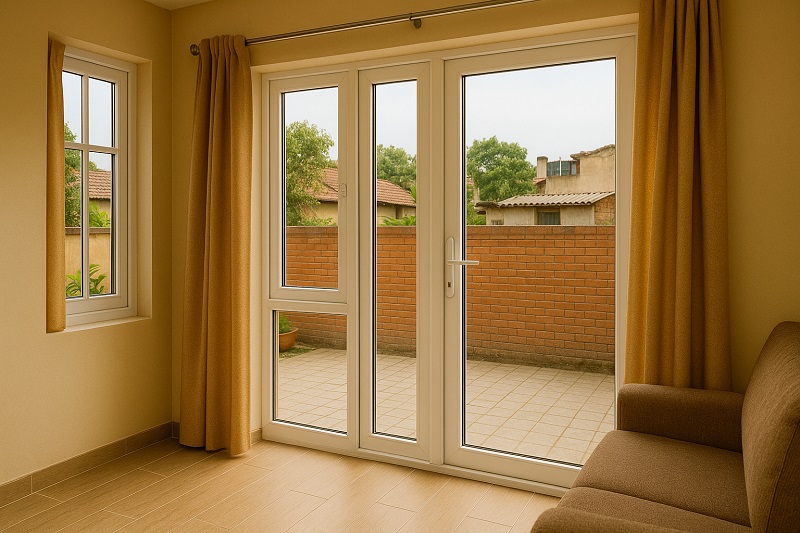 uPVC windows installation in Begusarai home by Metalx Windor Company